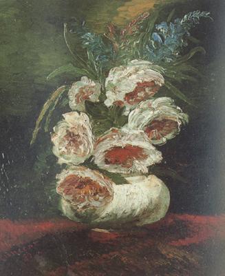 Vincent Van Gogh Vase wtih Peonies (nn04) oil painting image